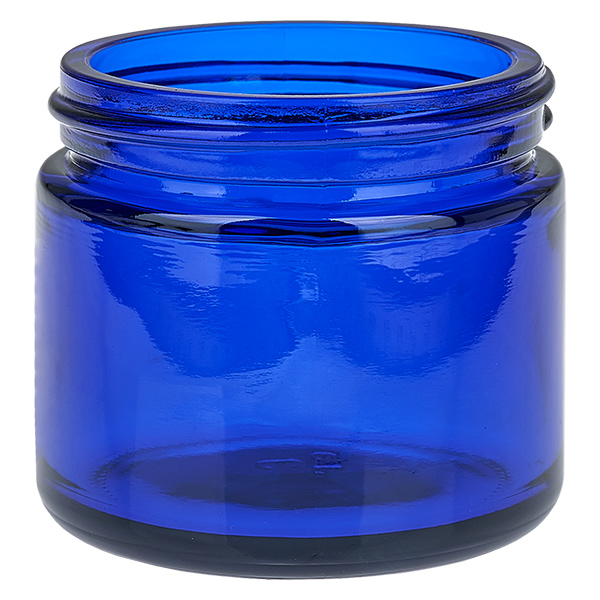 Glastiegel 60ml blau mit Einlegedeckel UNiTWIST