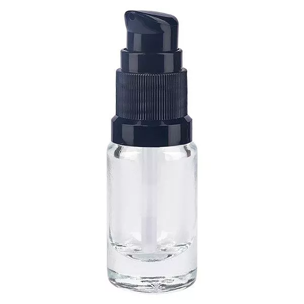 5ml klare Pumpflasche STD schwarz ApoGlas