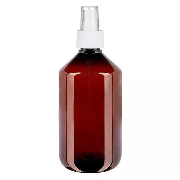 PET Flasche 500ml mit Zerstäuber weiss