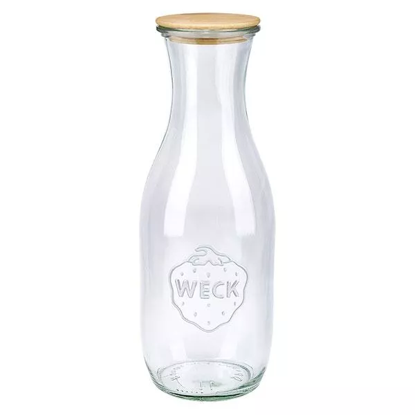 1062ml Saftflasche WECK RR60 mit Holzdeckel