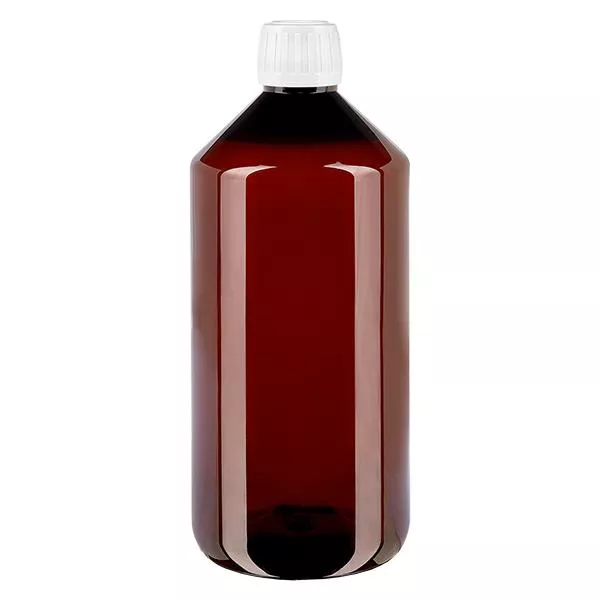 PET Flasche 1000ml mit weissem Standard OV