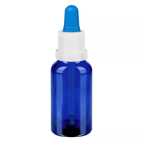 20ml Pipettenflasche weiss/blau OV BlueL. UT18/20