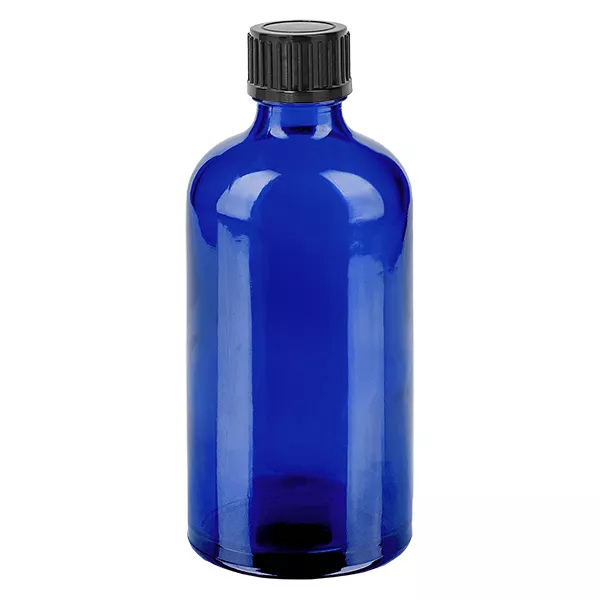 100ml Flasche 11mm SV schwarz STD BlueL. UT18/100