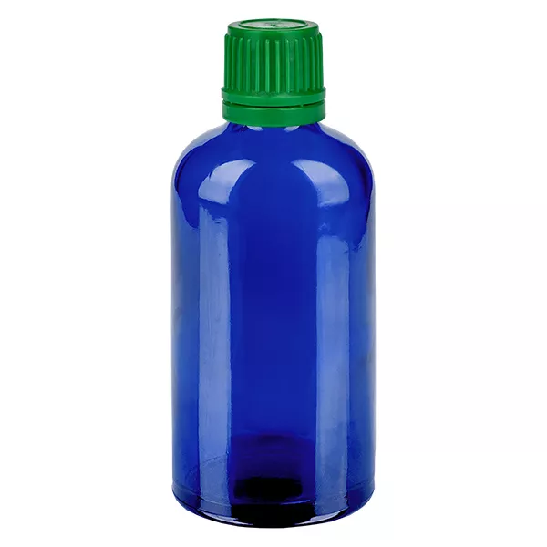 100ml Flasche 11mm SV grün OV BlueLine UT18/100