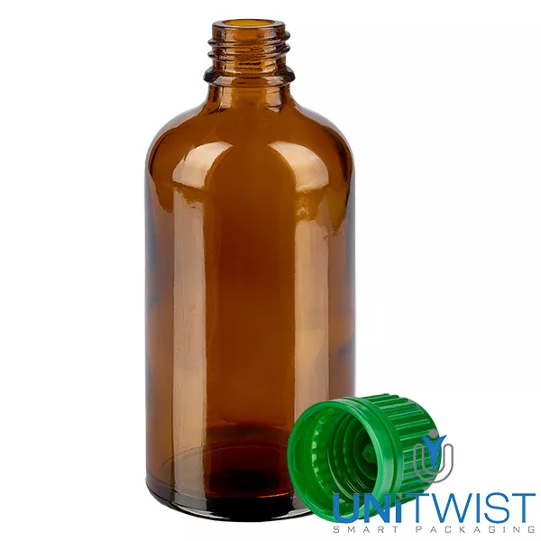 100ml Flasche 11mm SV grün OV BrownLine UT18/100