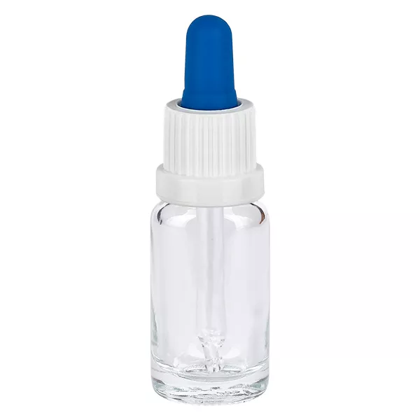 10ml Pipettenflasche weiss/blau OV ClearL. UT18/10