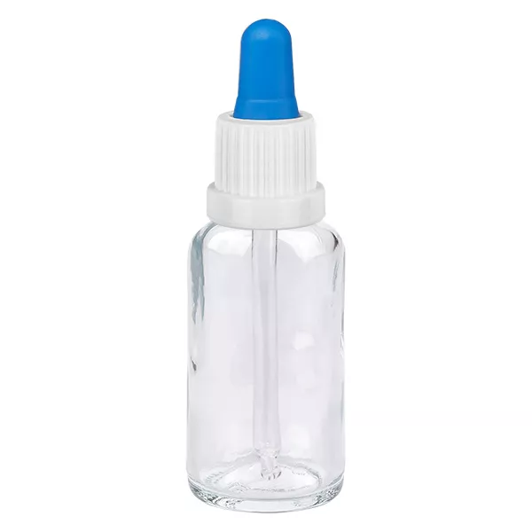 20ml Pipettenflasche weiss/blau OV ClearL. UT18/20