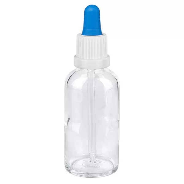 50ml Pipettenflasche weiss/blau OV ClearL. UT18/50