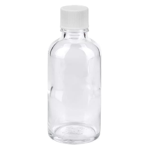 50ml Flasche 11mm SV weiss STD ClearLine UT18/50