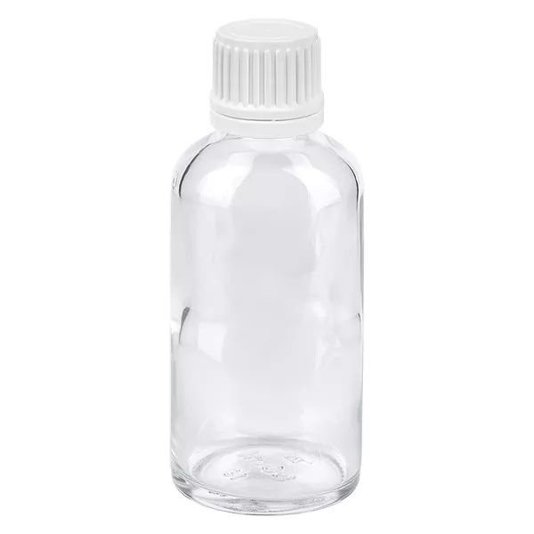 50ml Flasche 11mm SV weiss OV ClearLine UT18/50