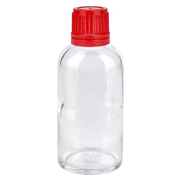 50ml Flasche 11mm SV rot OV ClearLine UT18/50