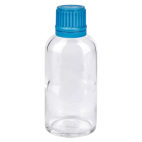 50ml Flasche 11mm SV blau OV ClearLine UT18/50