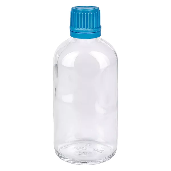 100ml Flasche 11mm SV blau OV ClearLine UT18/100