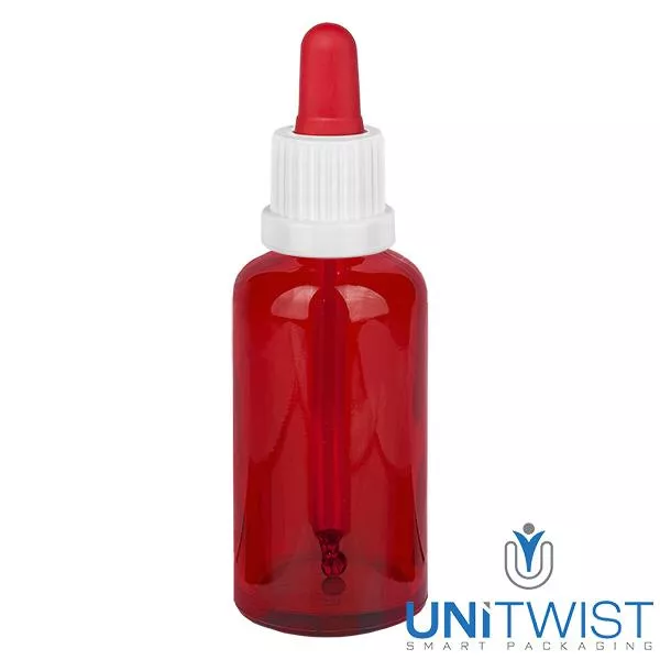 50ml Pipettenflasche weiss/rot OV RedLine UT18/50