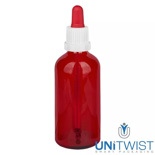 100ml Pipettenfl. weiss/rot OV RedLine UT18/100