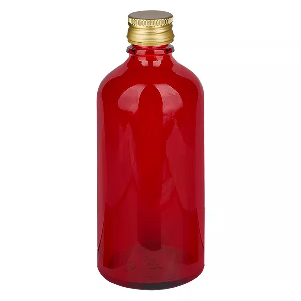 100ml Flasche 11mm SV Alu-Gold STD RedL. UT18/100