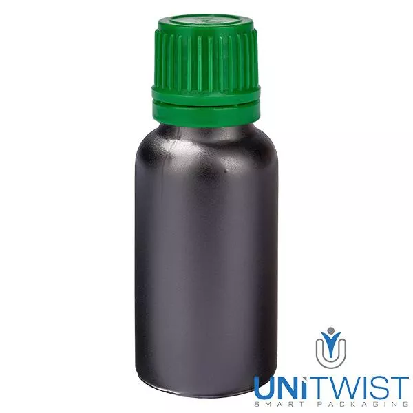 20ml Flasche 11mm SV grün OV BlackLine UT18/20