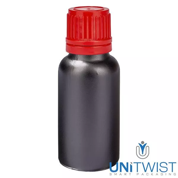 20ml Flasche 11mm SV rot OV BlackLine UT18/20