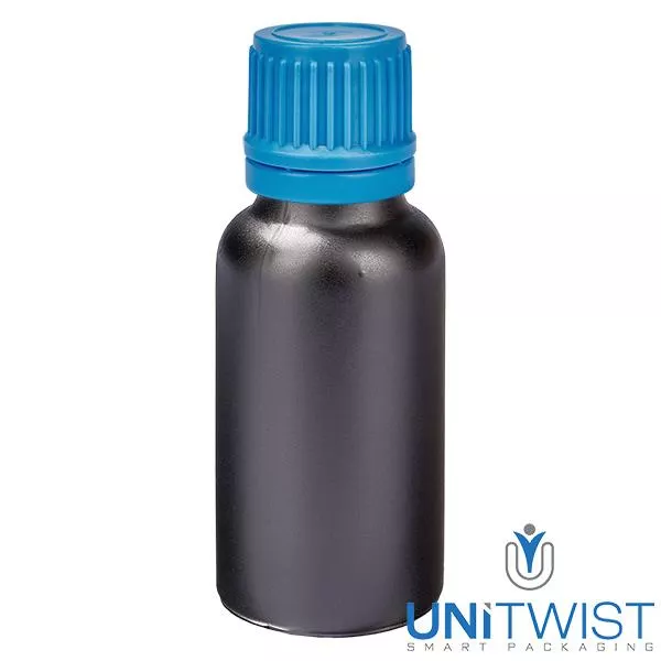 20ml Flasche 11mm SV blau OV BlackLine UT18/20