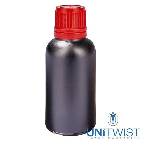 30ml Flasche 11mm SV rot OV BlackLine UT18/30