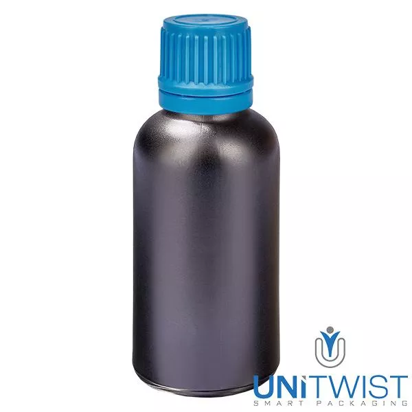 30ml Flasche 11mm SV blau OV BlackLine UT18/30