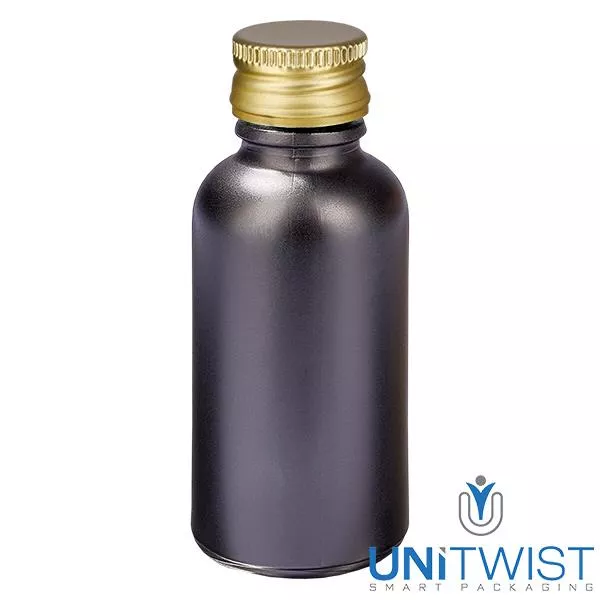 30ml Flasche 11mm SV Alu-Gold STD BlackL. UT18/30