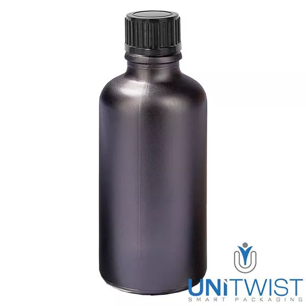 50ml Flasche 11mm SV schwarz STD BlackLine UT18/50