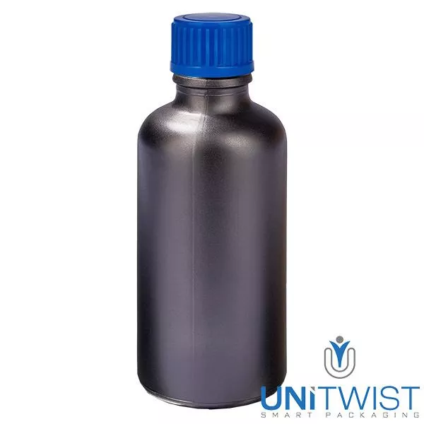 50ml Flasche 11mm SV blau STD BlackLine UT18/50