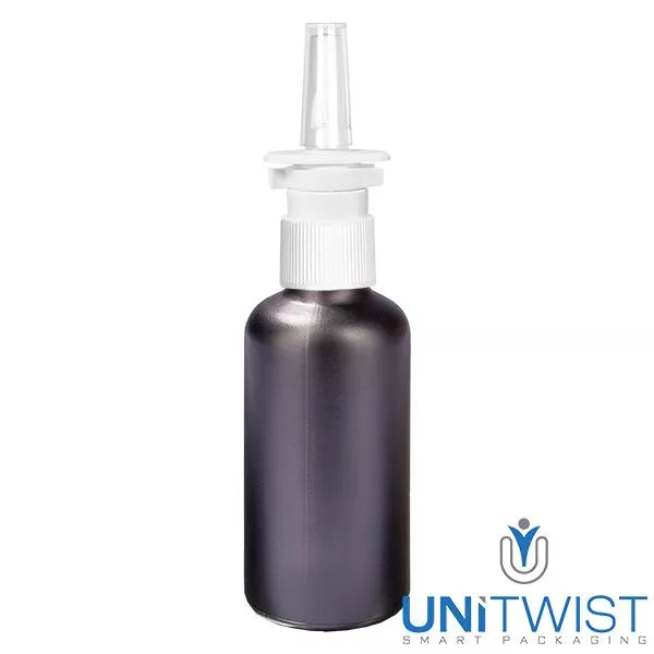 50ml Nasensprayflasche w./tr. STD BlackL. UT18/50