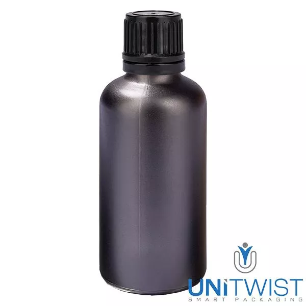 50ml (Globul)Flasche 8mm GR s. OV BlackL. UT18/50