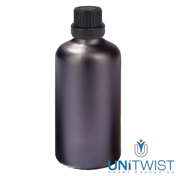 100ml Flas. 11mm SV schwarz OV BlackLine UT18/100