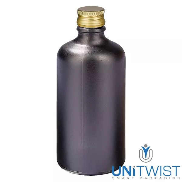 100ml Flasche 11mm SV Alu-Go STD BlackL. UT18/100