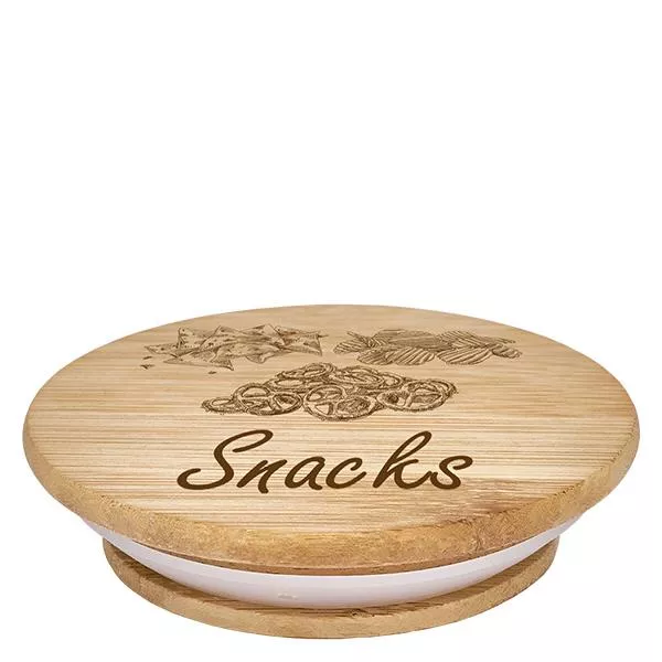 Holzdeckel "Snacks" für WECK RR100