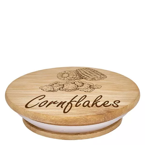 Holzdeckel "Cornflakes" für WECK RR100