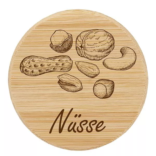 Holzdeckel "Nüsse" für WECK RR100