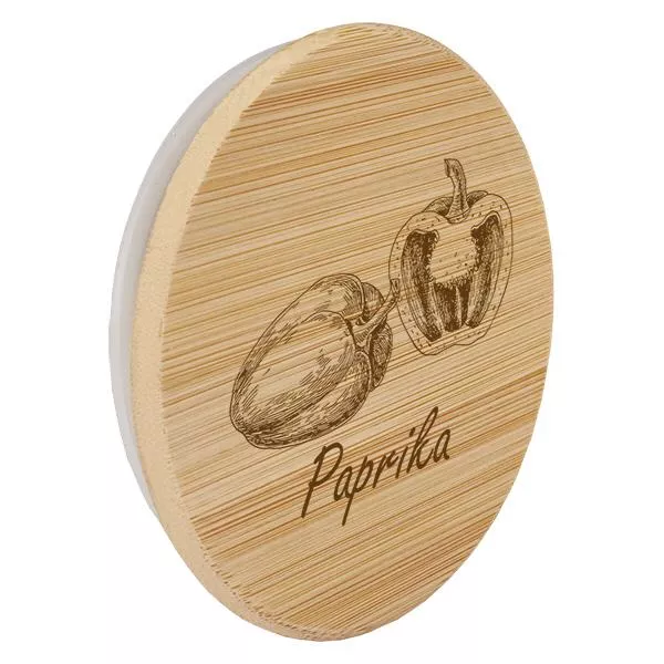 Holzdeckel "Paprika edelsüss" für WECK RR60