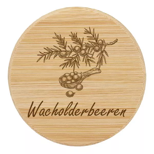 Holzdeckel "Wacholderbeeren" für WECK RR60