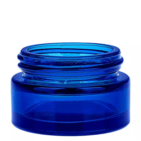 Glastiegel 20ml blau mit Einlegedeckel UNiTWIST