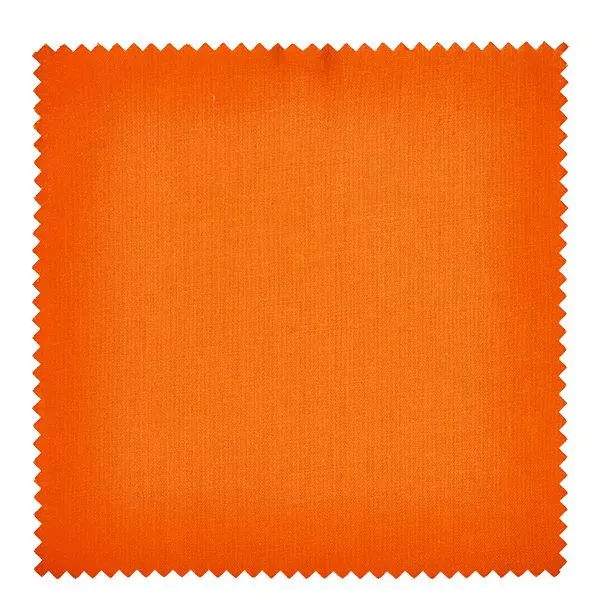 Stoff Schmuckdeckchen orange 12cm eckig