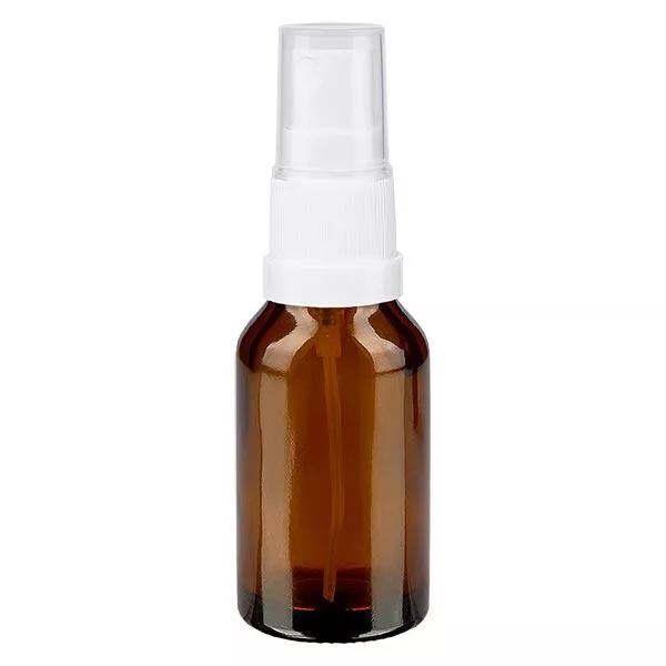 30ml braune Sprayflasche STD weiss/transp. ApoGlas