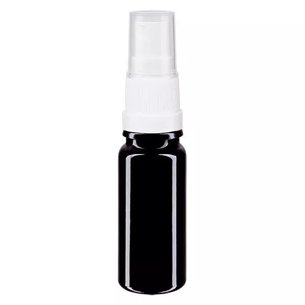 Apothekenfl. viol. 10ml Sprayaufsatz weiss