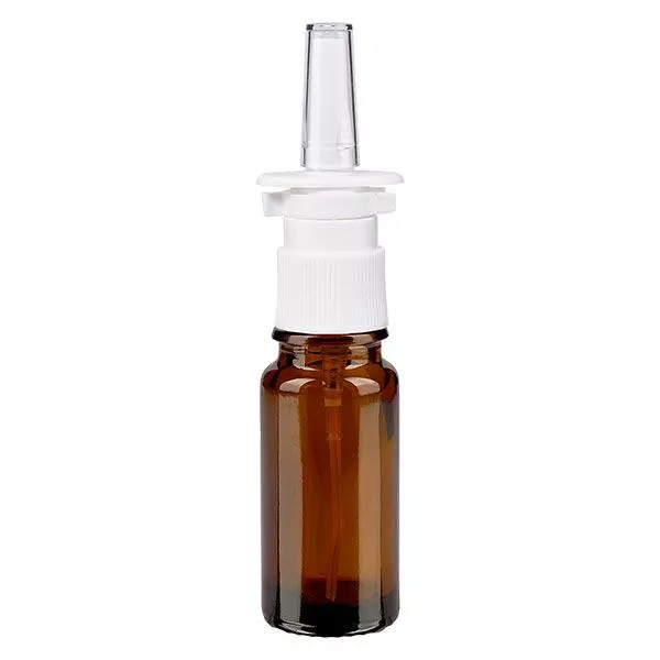 10ml bre.. Nasensprayflasche weiss/tr. STD ApoGlas