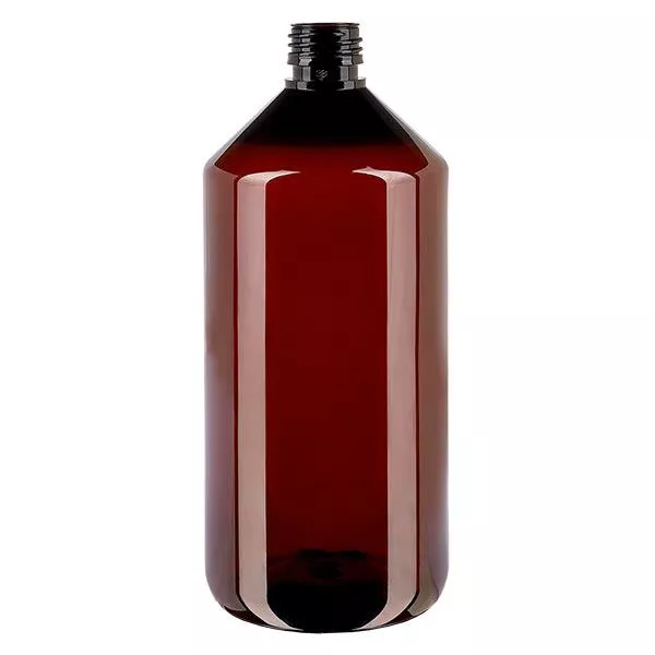 PET Flasche 1000ml PP28 ohne Verschl.