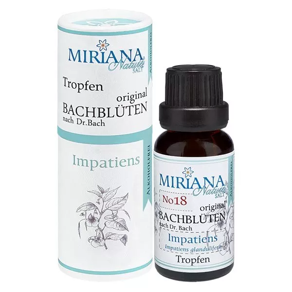 18 Impatiens, 20ml Essenz (Ohne Alkohol), MirianaNature