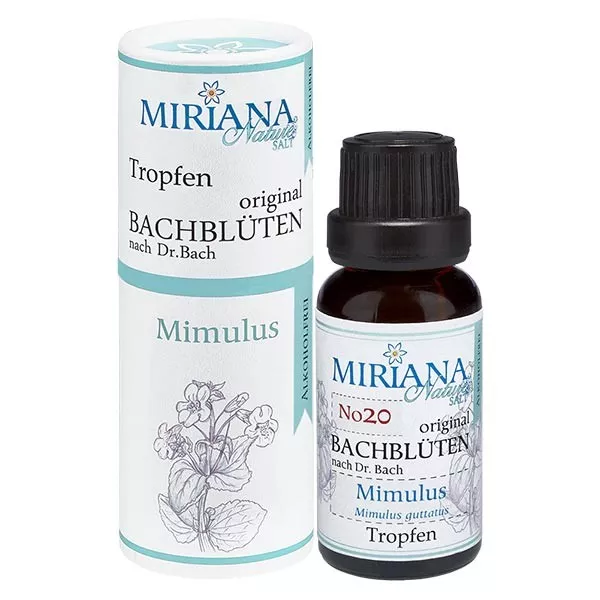 20 Mimulus, 20ml Essenz (Ohne Alkohol), MirianaNature