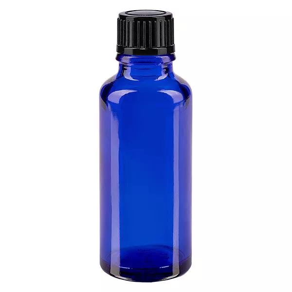 30ml blaue Tropfflasche STD schwarz/1mm ApoGlas