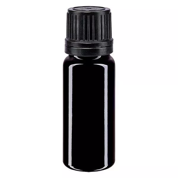 Apothekenfl. viol. 10ml Tropfv. Pr. 1mm schwarz OV