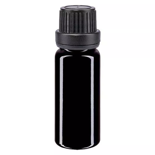 Apothekenfl. viol. 10ml Tropfv. Pr. 2mm schwarz OV