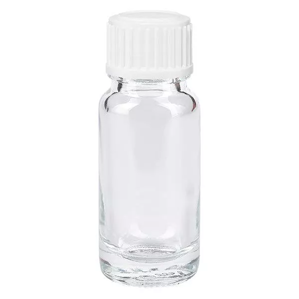 10ml klare (Glo.)Flasche GR STD weiss/3mm ApoGlas