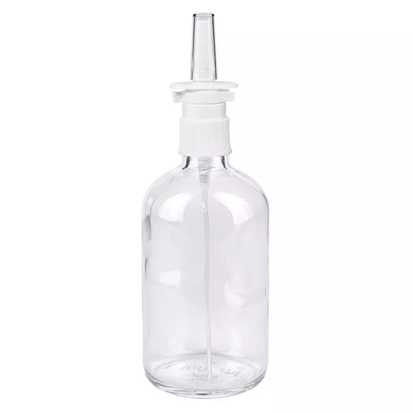 100ml kle.. Nasensprayflasche weiss/tr. STD ApoGlas